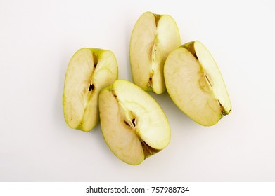 Download Apple Cut Into Four Slices On Food And Drink Stock Image 757988734 Yellowimages Mockups