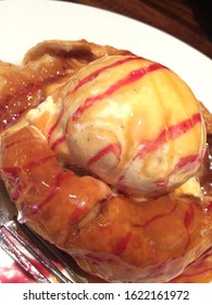 Apple Dumpling With Ice Cream