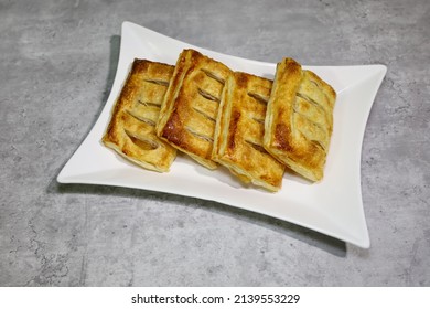 Apple Filled Puff Pastry Pockets.