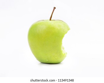 apple green bitten off