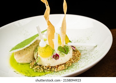 Apple Mousse With Pear Sorbet