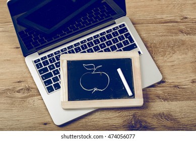 Apple on the table