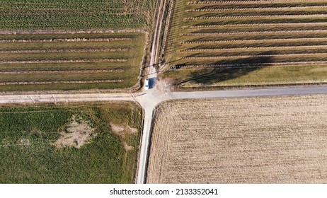 Apple Orchard A Wonderful Drone View