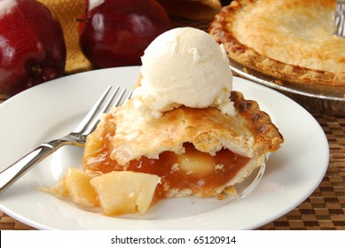 Apple pie and ice cream