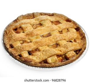 Apple Pie On White Background