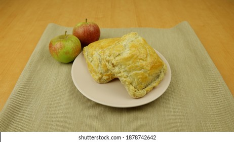 Apple Pockets Fresh Out Of The Oven With Some Fresh Apples On The Side, Hot Pocket