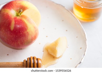 Apple Slice Dipped In Honey