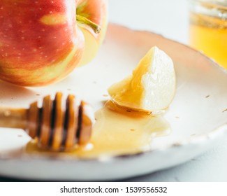 Apple Slice Dipped In Honey