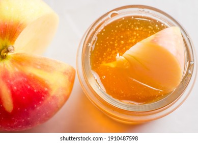 Apple Slice Dipped In Honey