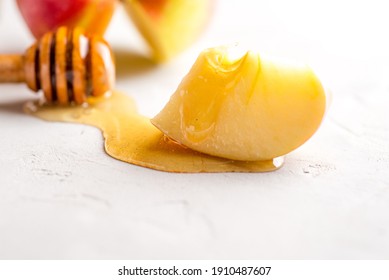 Apple Slice Dipped In Honey