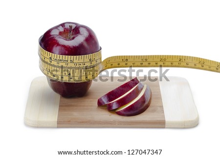 Similar – Image, Stock Photo Apple slice (with skin)