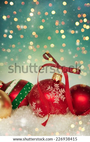 apple in to snow