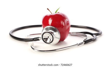 Apple And Stethoscope