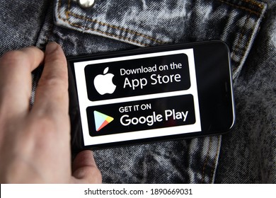 522 Google play and apple store icons Images, Stock Photos & Vectors ...