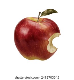 an apple that is not whole and has marks from being bitten by someone
 - Powered by Shutterstock