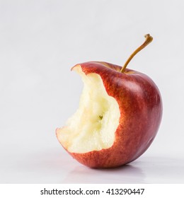 Apple used the teeth to bite