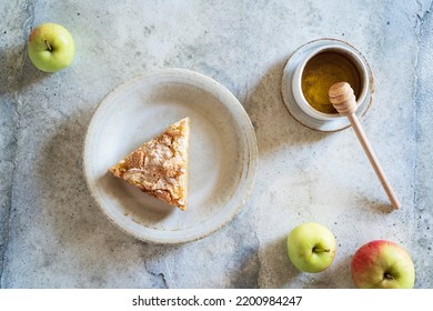 Apples And Apple Pie Slices, Top View