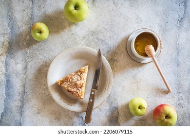 Apples And Apple Pie Slices, Top View