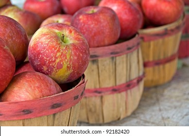 Apples In Bushel Basket