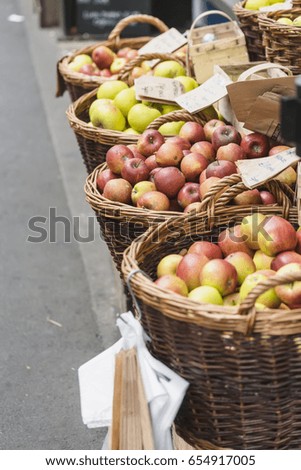 Apples on display