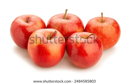 apples path isolated on white