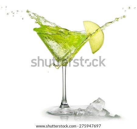 Appletini cocktail up