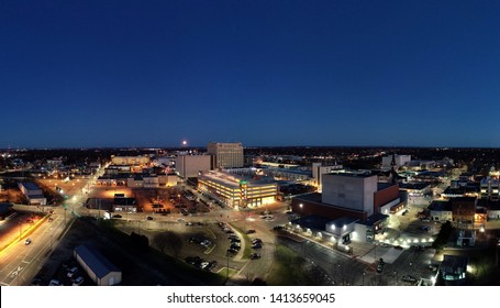 Appleton Wisconsin Skyline At Dusk