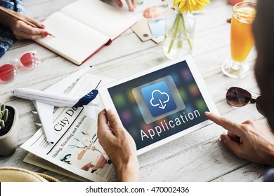 Application Connection Digital Internet Graphic Concept