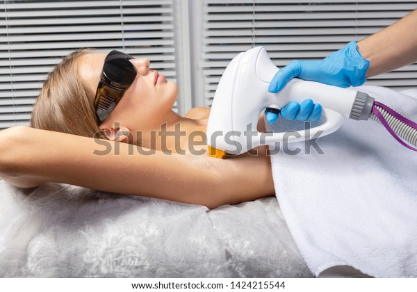 Application Contact Gel Before Procedure Hair Stock Photo Edit