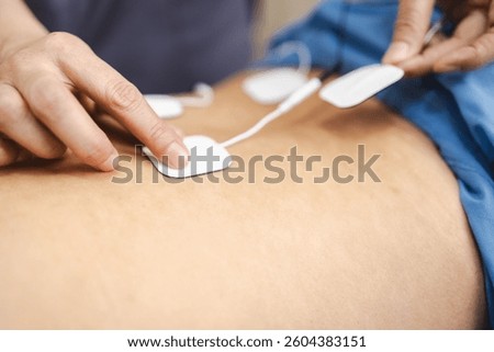 An application of electrical stimulation in physical therapy can enhance recovery and promote healing