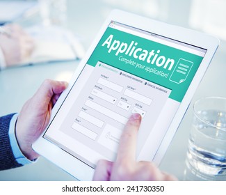 Application Human Resources Hiring Job Recruitment Employment Concept - Shutterstock ID 241730350