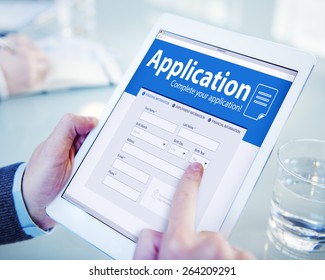 Application Human Resources Hiring Job Recruitment Employment Concept - Shutterstock ID 264209291