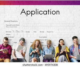 Application Online College Form Concept