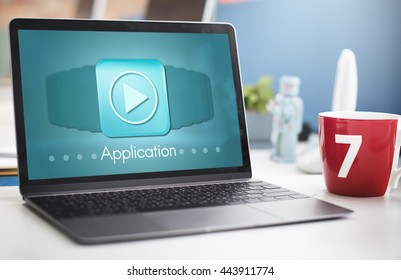 Application Program Icon Apply Career Concept
