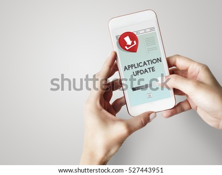 Application Update Download Concept