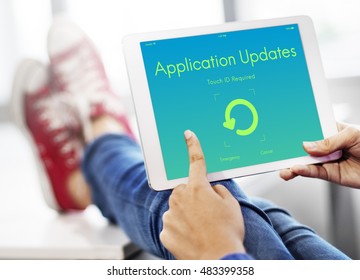 Application Updates Upgrade New Version Concept