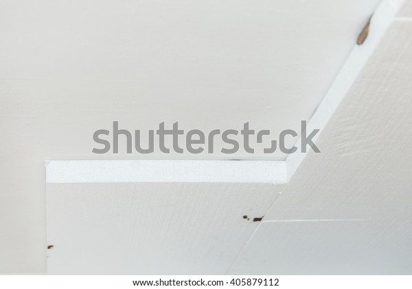 Applied Polyethylene Panels Ceiling Thermal Insulation Stock Photo