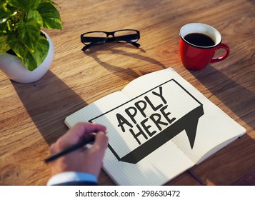 Apply Here Opportunity Hire Employment Concept