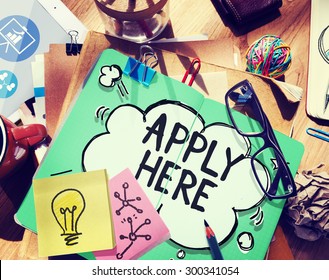 Apply Here Opportunity Hire Employment Concept