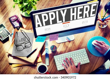 Apply Here Opportunity Hire Employment Concept