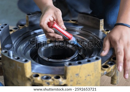 Apply Loctite when Installing Bearings in Automatic Transmission Rebuild in Garage services, assembly automatic transmission at garage or repair