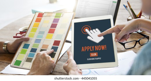 Apply Now Application Human Resources Employment Concept