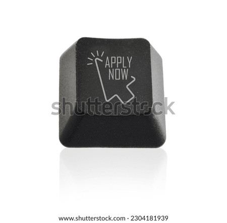 apply now button on white background