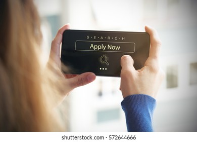Apply Now, Technology Concept