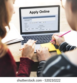 Apply Online Application College Form Concept