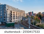 Approaching Baltimore by Rail, Maryland USA