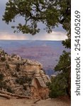 Approaching storm in the Grand Canyon. Arizona.