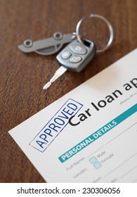 Approved Car Loan Application With Car Keys