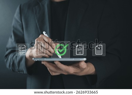 Approved documents electronic digital certification concept organization partnership review approval management validation planning quality project agreement assurance assessment checklist policy