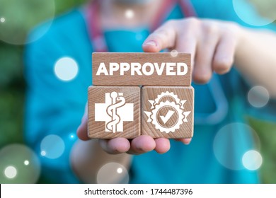 Approved Seal Medical Concept. Approve Health Pharmacy Check.